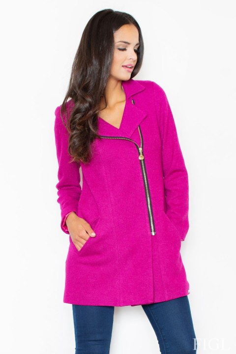Płaszcz Damski Model M405 Dark Pink - Figl - M