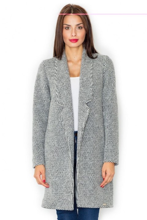 Płaszcz Damski Model M527 Grey - Figl - M Płaszcz Damski Model M527 Grey - Figl - M
