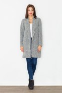 Płaszcz Damski Model M527 Grey - Figl - M Płaszcz Damski Model M527 Grey - Figl - M