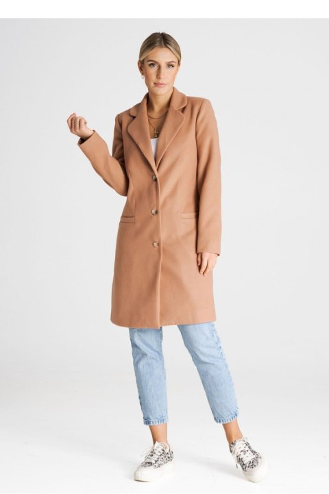 Płaszcz Damski Model M989 Beige - Figl - L Płaszcz Damski Model M989 Beige - Figl - L
