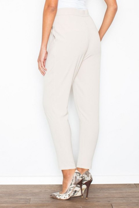 Spodnie Damskie Model M418 Beige - Figl - XL Spodnie Damskie Model M418 Beige - Figl - XL