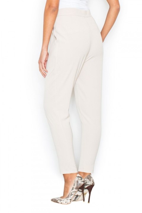 Spodnie Damskie Model M418 Beige - Figl - XL Spodnie Damskie Model M418 Beige - Figl - XL