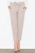 Spodnie Damskie Model M523 Beige - Figl - XL Spodnie Damskie Model M523 Beige - Figl - XL