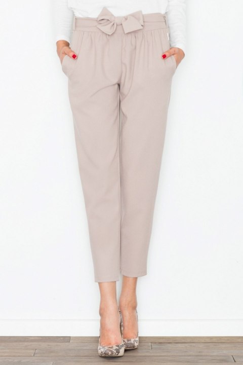 Spodnie Damskie Model M523 Beige - Figl - XL Spodnie Damskie Model M523 Beige - Figl - XL
