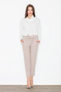 Spodnie Damskie Model M523 Beige - Figl - XL Spodnie Damskie Model M523 Beige - Figl - XL