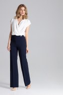 Spodnie Damskie Model M657 Navy - Figl - L Spodnie Damskie Model M657 Navy - Figl - L