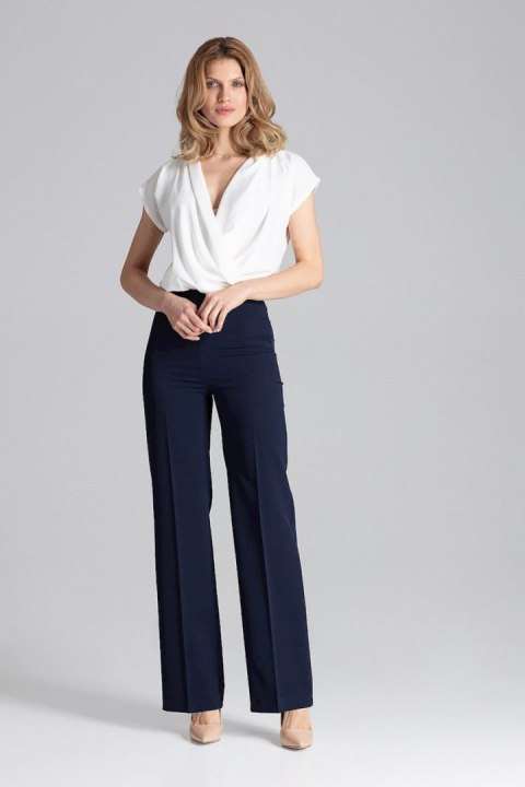 Spodnie Damskie Model M657 Navy - Figl - L Spodnie Damskie Model M657 Navy - Figl - L