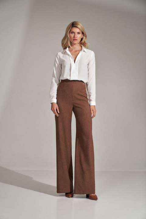 Spodnie Damskie Model M721 Brown - Figl - L Spodnie Damskie Model M721 Brown - Figl - L