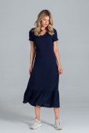 Sukienka Model M827 Navy - Figl - XL Sukienka Model M827 Navy - Figl - XL