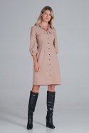 Sukienka Model M849 Beige - Figl - L Sukienka Model M849 Beige - Figl - L