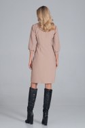 Sukienka Model M849 Beige - Figl - L Sukienka Model M849 Beige - Figl - L