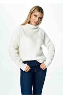 Sweter Damski Model M886 Ecru - Figl - uniwersalny Sweter Damski Model M886 Ecru - Figl - uniwersalny