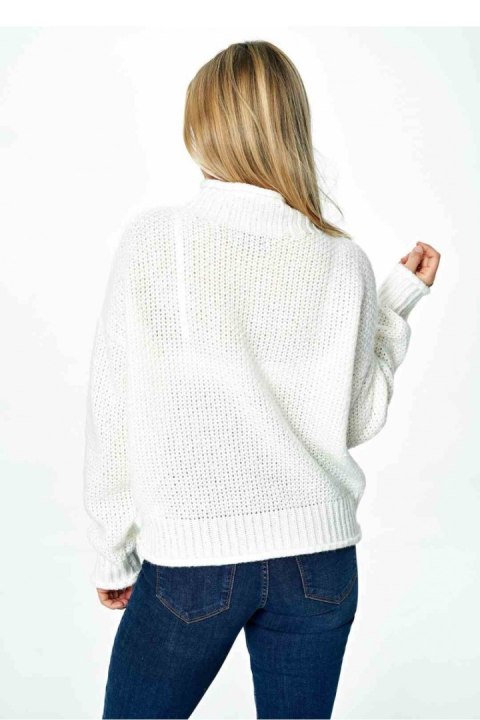 Sweter Damski Model M886 Ecru - Figl - uniwersalny Sweter Damski Model M886 Ecru - Figl - uniwersalny