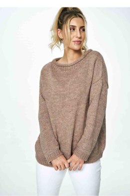 Sweter Damski Model M888 Brown - Figl - uniwersalny