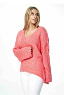 Sweter Damski Model M899 Coral - Figl - uniwersalny Sweter Damski Model M899 Coral - Figl - uniwersalny