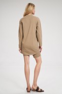Tunika Model M805 Beige - Figl - S/M Tunika Model M805 Beige - Figl - S/M