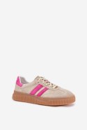 Buty Sportowe Model Cavira GD-XF-204 Beige/Pink - Step in style - 39 Buty Sportowe Model Cavira GD-XF-204 Beige/Pink - Step in style - 39