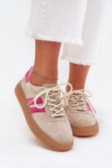 Buty Sportowe Model Cavira GD-XF-204 Beige/Pink - Step in style - 39 Buty Sportowe Model Cavira GD-XF-204 Beige/Pink - Step in style - 39