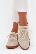 Buty Sportowe Model Ismina GD-XF-146 Beige - Step in style - 38 Buty Sportowe Model Ismina GD-XF-146 Beige - Step in style - 38