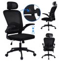 Drehbarer Bürostuhl „Mistral Black", Mikronetz für KO28CZ-Schreibtisch Drehbarer Bürostuhl „Mistral Black", Mikronetz für KO28CZ-Schreibtisch