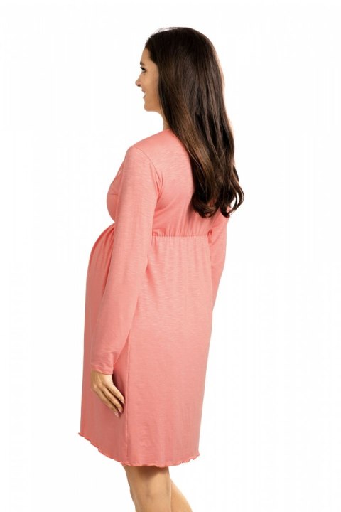 Koszulka nocna Koszula Nocna Ciążowa Model 3102 Pink - Lupo Line - 40 Koszulka nocna Koszula Nocna Ciążowa Model 3102 Pink - Lupo Line - 40
