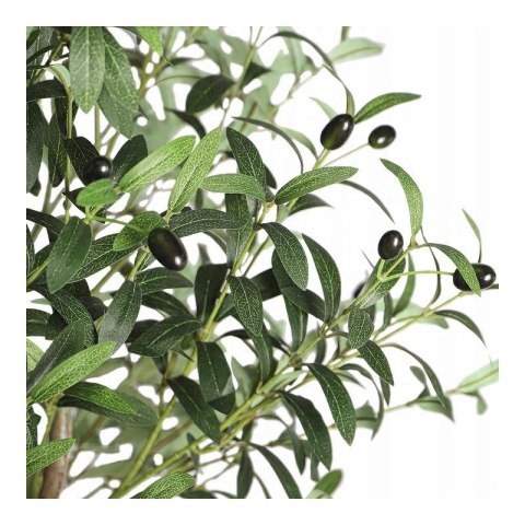 Künstlicher Olivenbaum, in einem Topf wie ein lebendiger, realistisch 1,5 cm DRZ02 Künstlicher Olivenbaum, in einem Topf wie ein lebendiger, realistisch 1,5 cm DRZ02