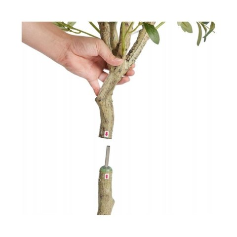 Künstlicher Olivenbaum, in einem Topf wie ein lebendiger, realistisch 1,5 cm DRZ02 Künstlicher Olivenbaum, in einem Topf wie ein lebendiger, realistisch 1,5 cm DRZ02