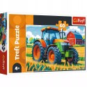 Puzzle 60 el. Pojazd rolnika traktor Trefl 16492 Puzzle 60 el. Pojazd rolnika traktor Trefl 16492