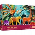 Puzzle z efektem 3D 160 el. 40-lecie Dżungla Trefl 40051 Puzzle z efektem 3D 160 el. 40-lecie Dżungla Trefl 40051