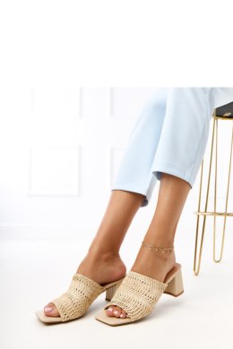 Sandał Klapki Model Gamboa E5518 Beige - PRIMO - 38