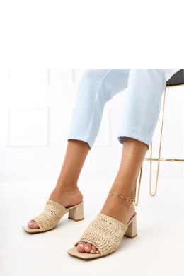 Sandał Klapki Model Gamboa E5518 Beige - PRIMO - 39