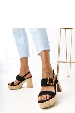 Sandały Model Elevira E5572 Black - PRIMO - 39