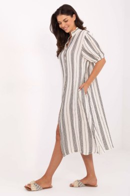 Sukienka Model TW-SK-BI-2451.84 White/Black - Och Bella - uniwersalny