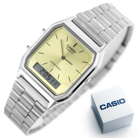 ZEGAREK UNISEX CASIO Vintage AQ-230A-9AMQYDF + BOX ZEGAREK UNISEX CASIO Vintage AQ-230A-9AMQYDF + BOX