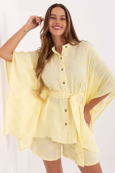 Spodnie Komplet MOdel LK-KMPL-510072.68 Light Yellow - Lakerta - S/M