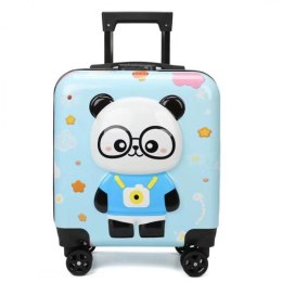 KINDERKABINENKOFFER KINDERGEPÄCK mit blauem Panda Code WP07