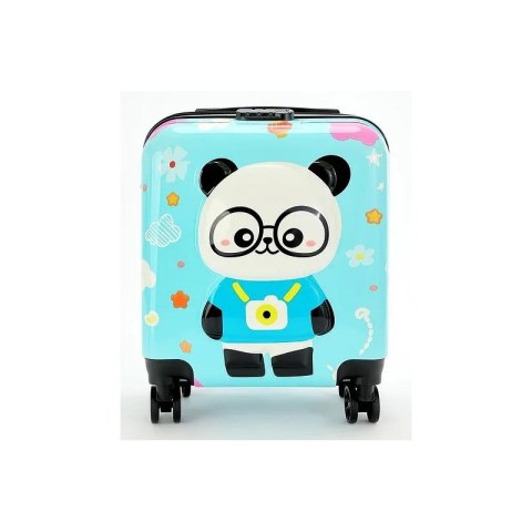 KINDERKABINENKOFFER KINDERGEPÄCK mit blauem Panda Code WP07 KINDERKABINENKOFFER KINDERGEPÄCK mit blauem Panda Code WP07