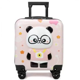 KINDERKABINENKOFFER KINDERGEPÄCK mit Code Panda Pink WP08