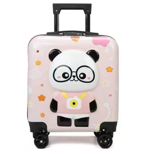 KINDERKABINENKOFFER KINDERGEPÄCK mit Code Panda Pink WP08 KINDERKABINENKOFFER KINDERGEPÄCK mit Code Panda Pink WP08