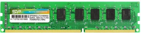 Pamięć SILICON POWER (DIMM/DDR3L/8 GB/1600MHz/1.35V/11CL/SINGLE) Pamięć SILICON POWER (DIMM/DDR3L/8 GB/1600MHz/1.35V/11CL/SINGLE)