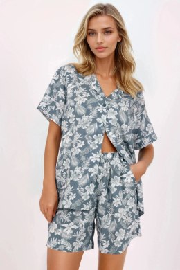 Piżama Damska Model Stylish Embrace Green - Momenti Per Me - L