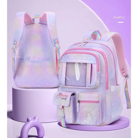 RAINBOW süßer Schulrucksack, Universaltaschen, mit einem Maskottchen PL159FIO RAINBOW süßer Schulrucksack, Universaltaschen, mit einem Maskottchen PL159FIO
