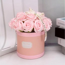 Blumenbox, Strauß duftender Seifenblumen im Karton mit 21 Stück. BUK08R