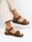 Buty damskie eleganckie w kolorze Leopard - 39