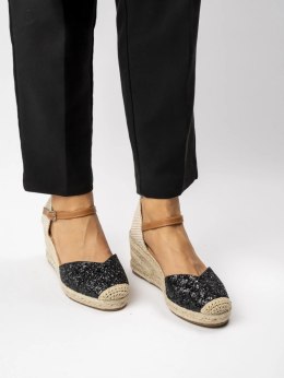 Damskie Espadryle BLACK - 38