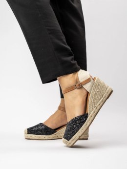 Damskie Espadryle BLACK - 39