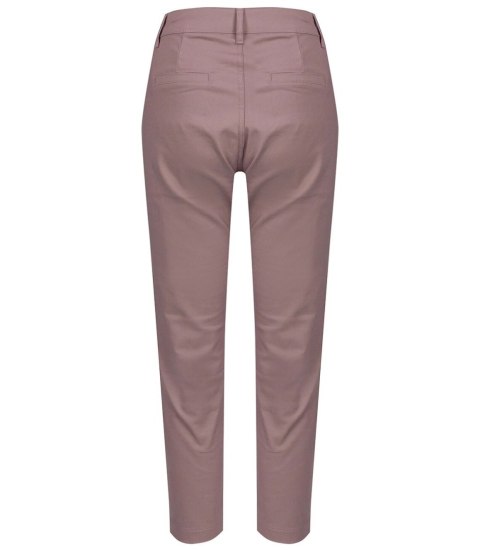 Damskie eleganckie spodnie kolorowe cygaretki VALERIA (Brązowy)