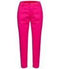 Damskie eleganckie spodnie kolorowe cygaretki VALERIA (Różowy)