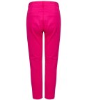 Damskie eleganckie spodnie kolorowe cygaretki VALERIA (Różowy)