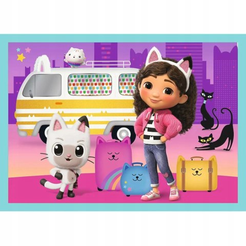 Koci domek Gabi puzzle 4 w 1 Wielka przygoda Gabby Trefl 34670 Koci domek Gabi puzzle 4 w 1 Wielka przygoda Gabby Trefl 34670